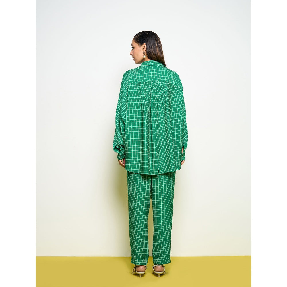 POOJA RAJGARHIA GUPTA Green Kimono Shirt