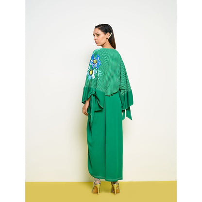 POOJA RAJGARHIA GUPTA Green Butterfly Top