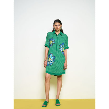 POOJA RAJGARHIA GUPTA Green Firefly Dress
