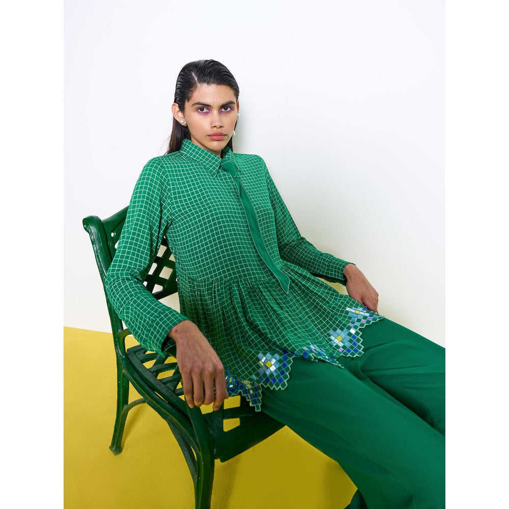 POOJA RAJGARHIA GUPTA Green Honeybee Co-Ord (Set of 2)