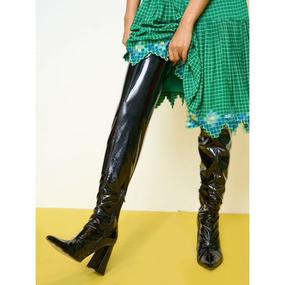 POOJA RAJGARHIA GUPTA Green Honeycomb Dress