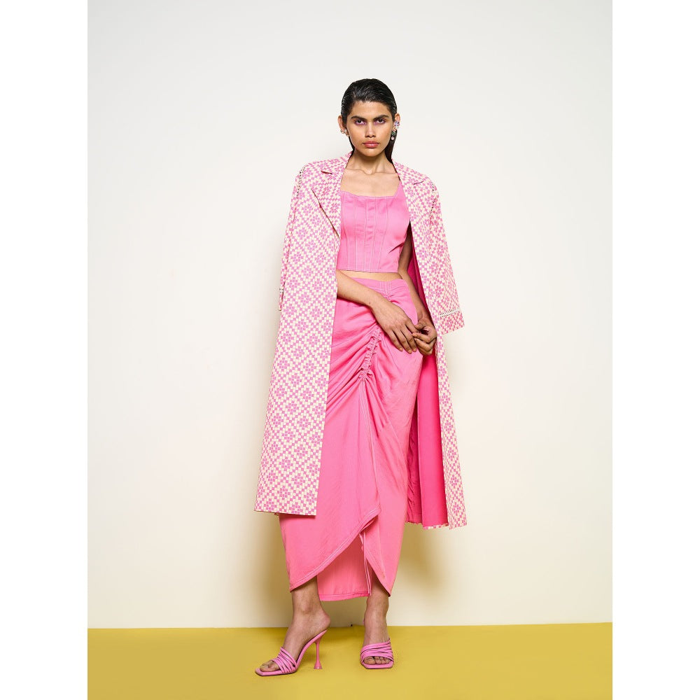 POOJA RAJGARHIA GUPTA Pink Ladybug Skirt