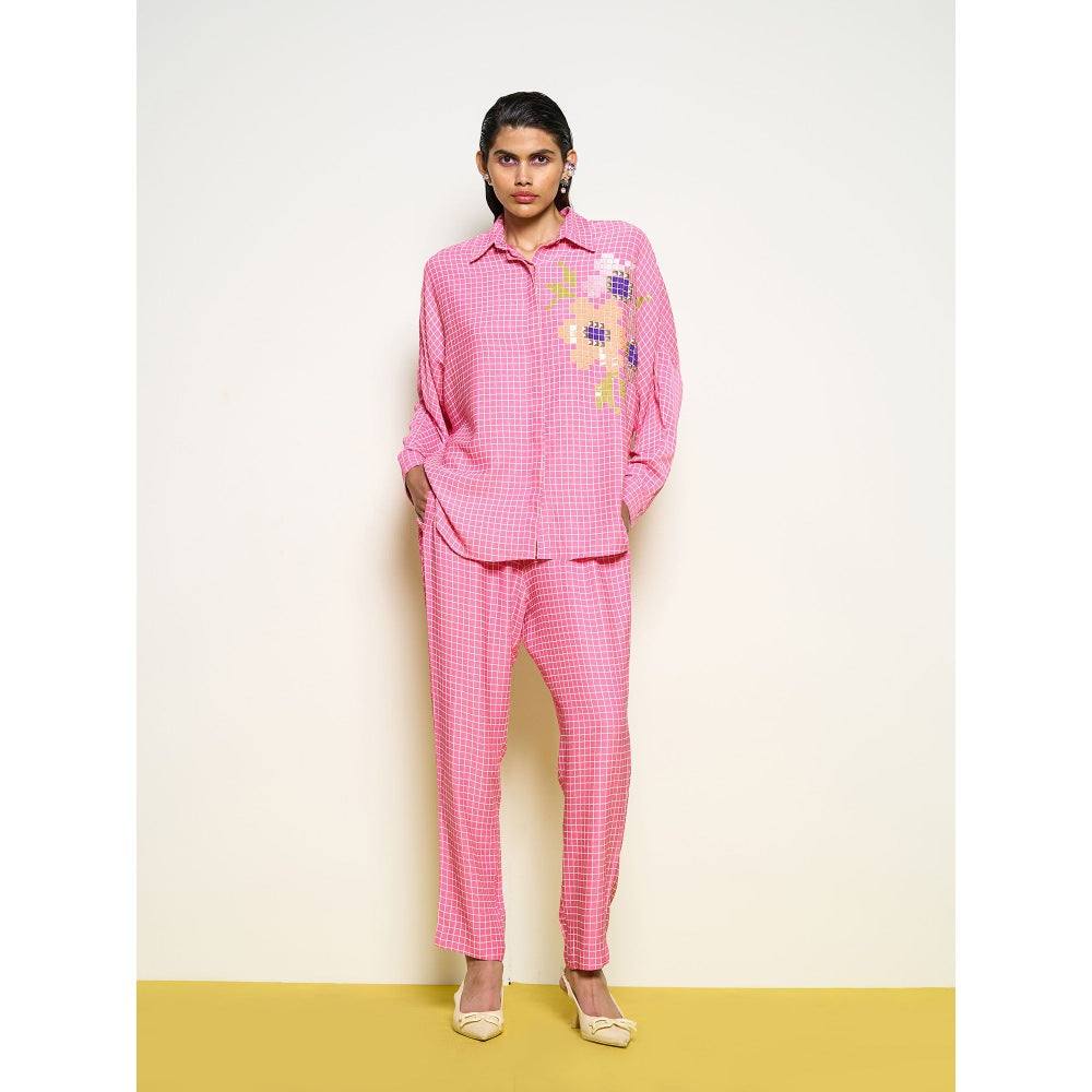 POOJA RAJGARHIA GUPTA Pink Kimono Shirt