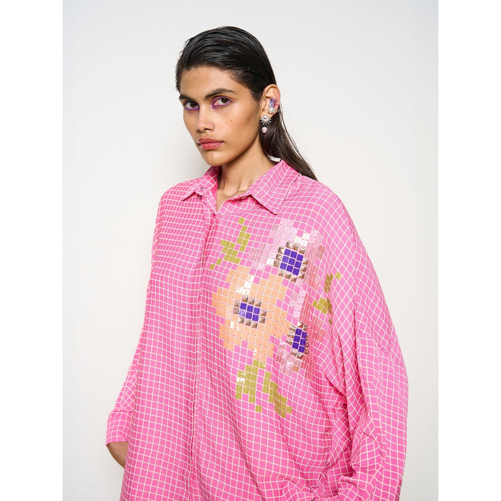 POOJA RAJGARHIA GUPTA Pink Kimono Shirt