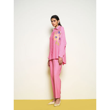 POOJA RAJGARHIA GUPTA Pink Kimono Shirt