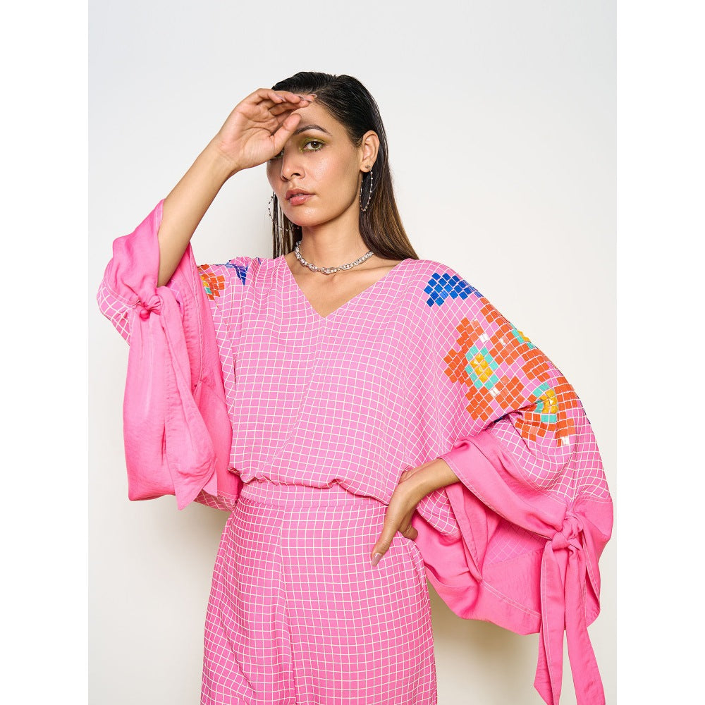 POOJA RAJGARHIA GUPTA Pink Butterfly Top