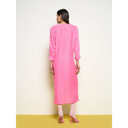 POOJA RAJGARHIA GUPTA Pink Butterfly Dress