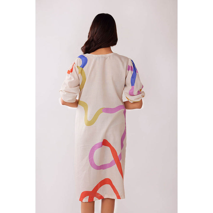 Poppi Euphoria Printed Midi Dress