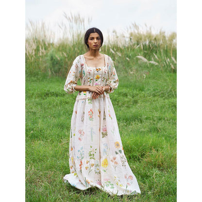 Pozruh By Aiman Yellow Alysa Maxi Dress