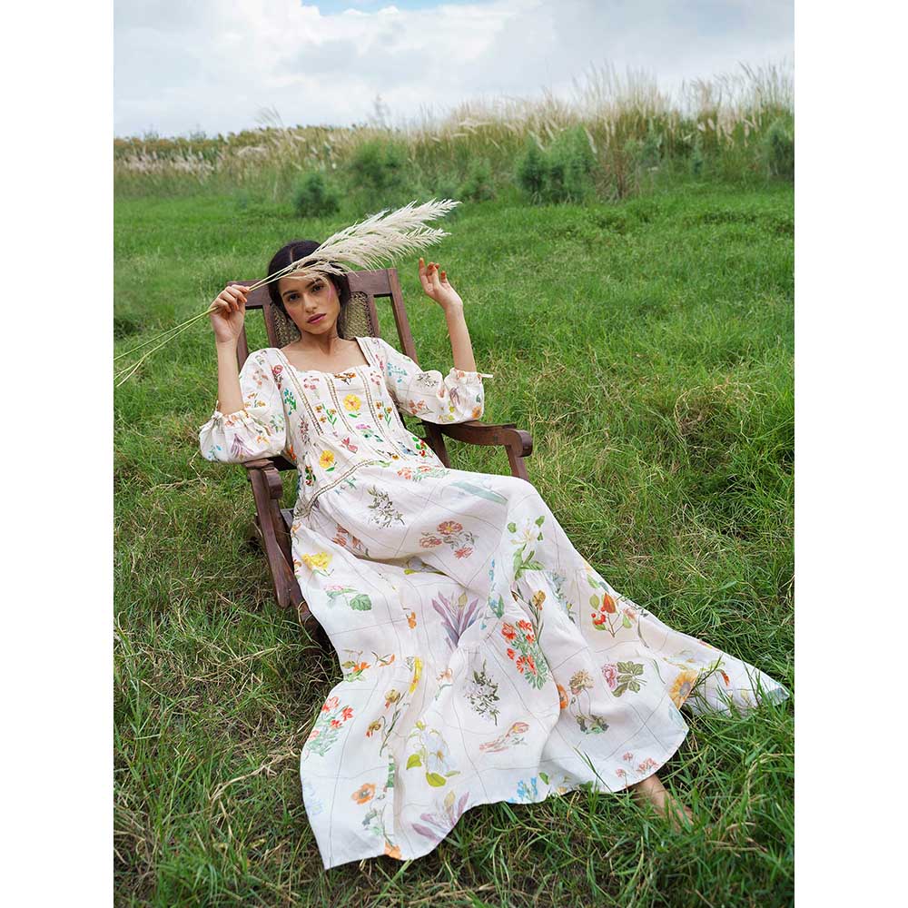 Pozruh By Aiman Yellow Alysa Maxi Dress