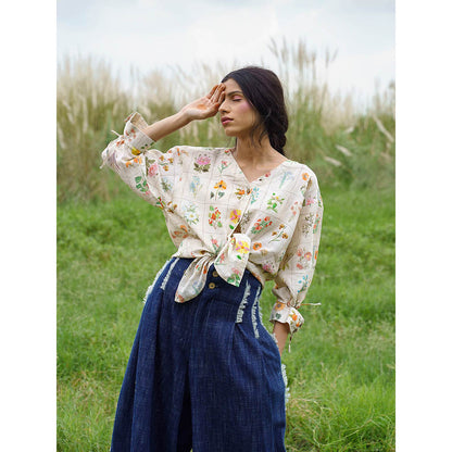 Pozruh By Aiman Yellow Elsie Top