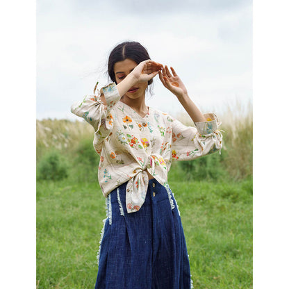 Pozruh By Aiman Yellow Elsie Top