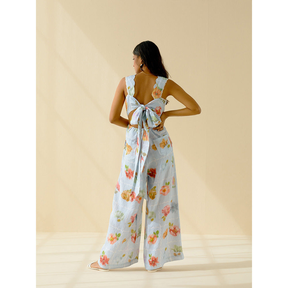 Pozruh By Aiman Kelly Tie Back Jumpsuit