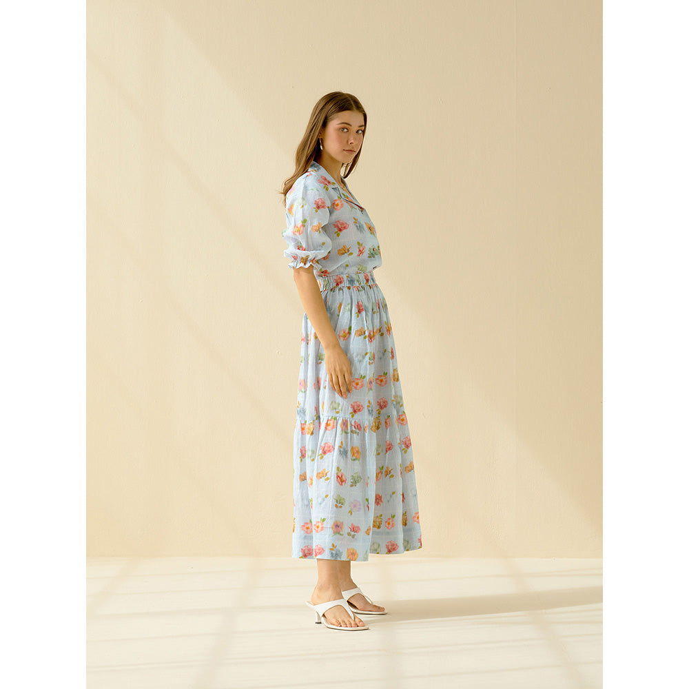 Pozruh By Aiman Iris Midi Skirt