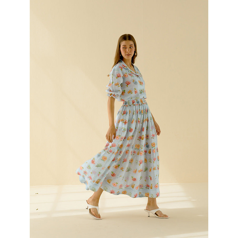 Pozruh By Aiman Iris Midi Skirt