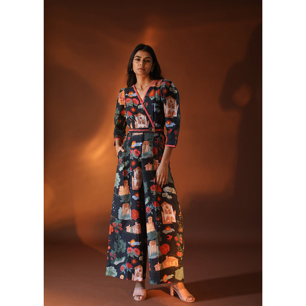 Pozruh By Aiman Astra Black Jumpsuit