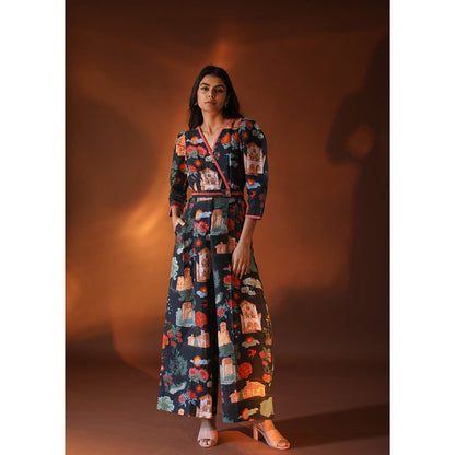 Pozruh By Aiman Astra Black Jumpsuit