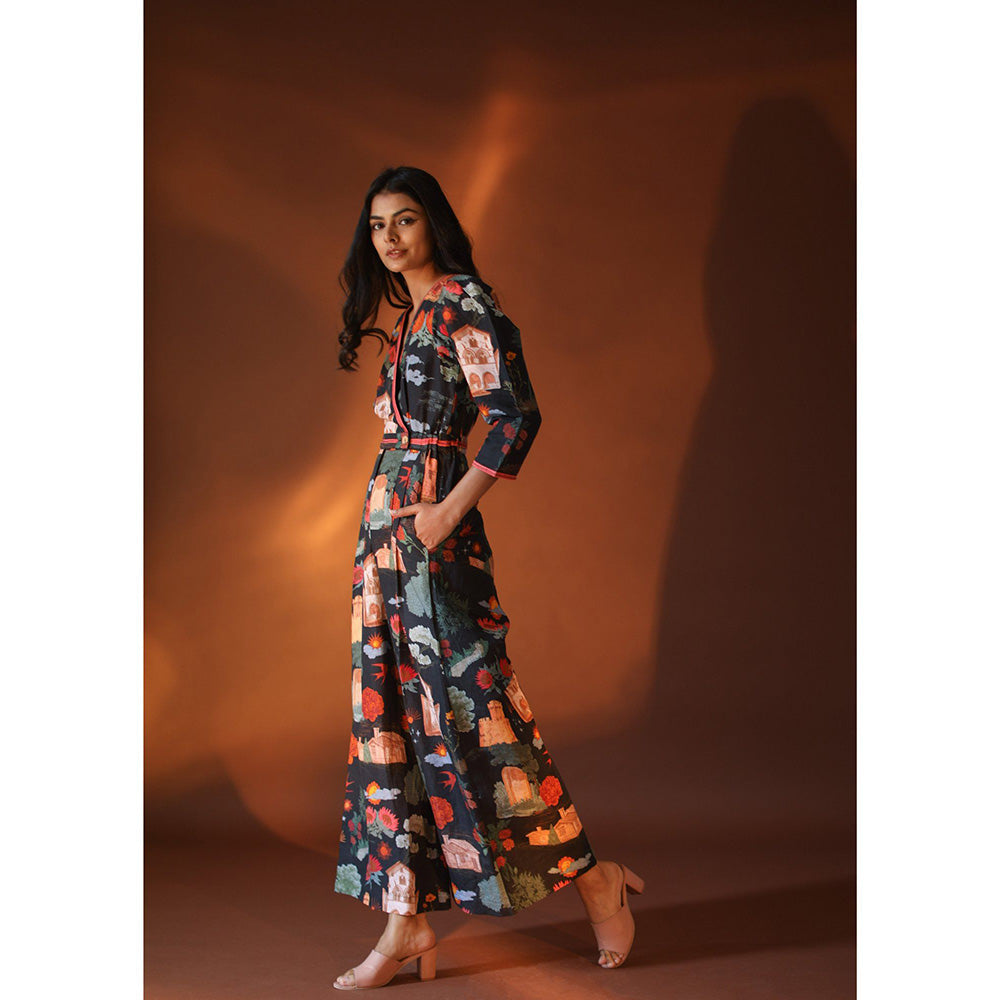 Pozruh By Aiman Astra Black Jumpsuit