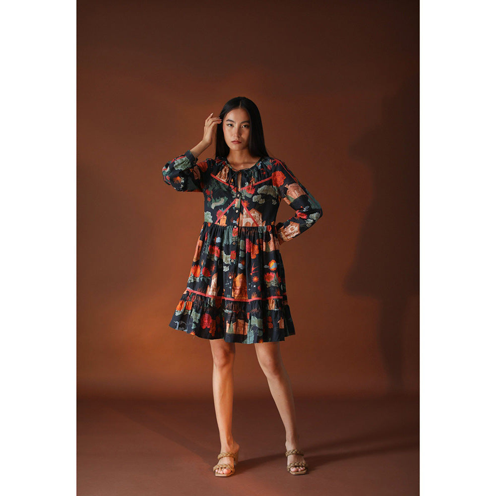 Pozruh By Aiman Juno Short Black Dress