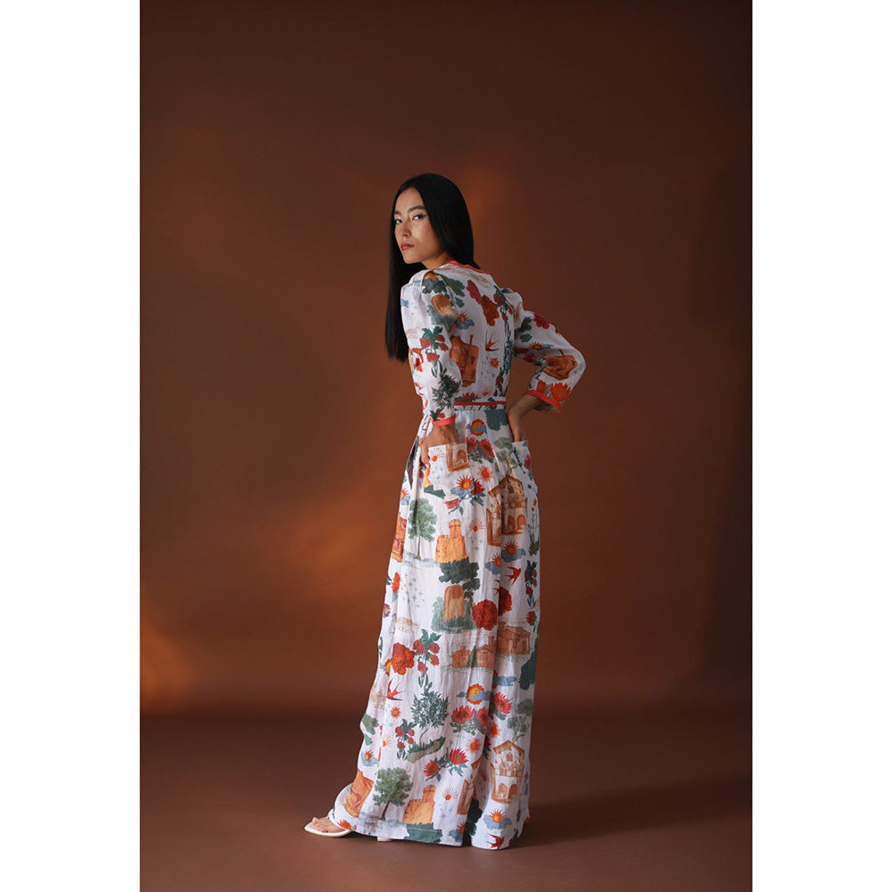 Pozruh By Aiman Astra White Jumpsuit