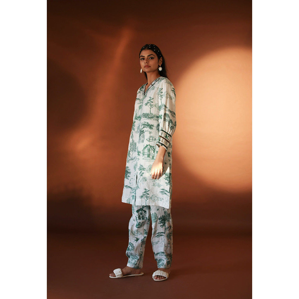 Pozruh By Aiman Sidra White Pants