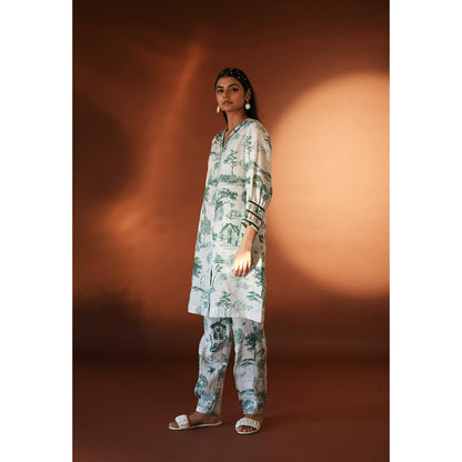 Pozruh By Aiman Sidra White Pants