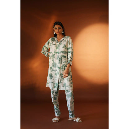 Pozruh By Aiman Sidra White Pants