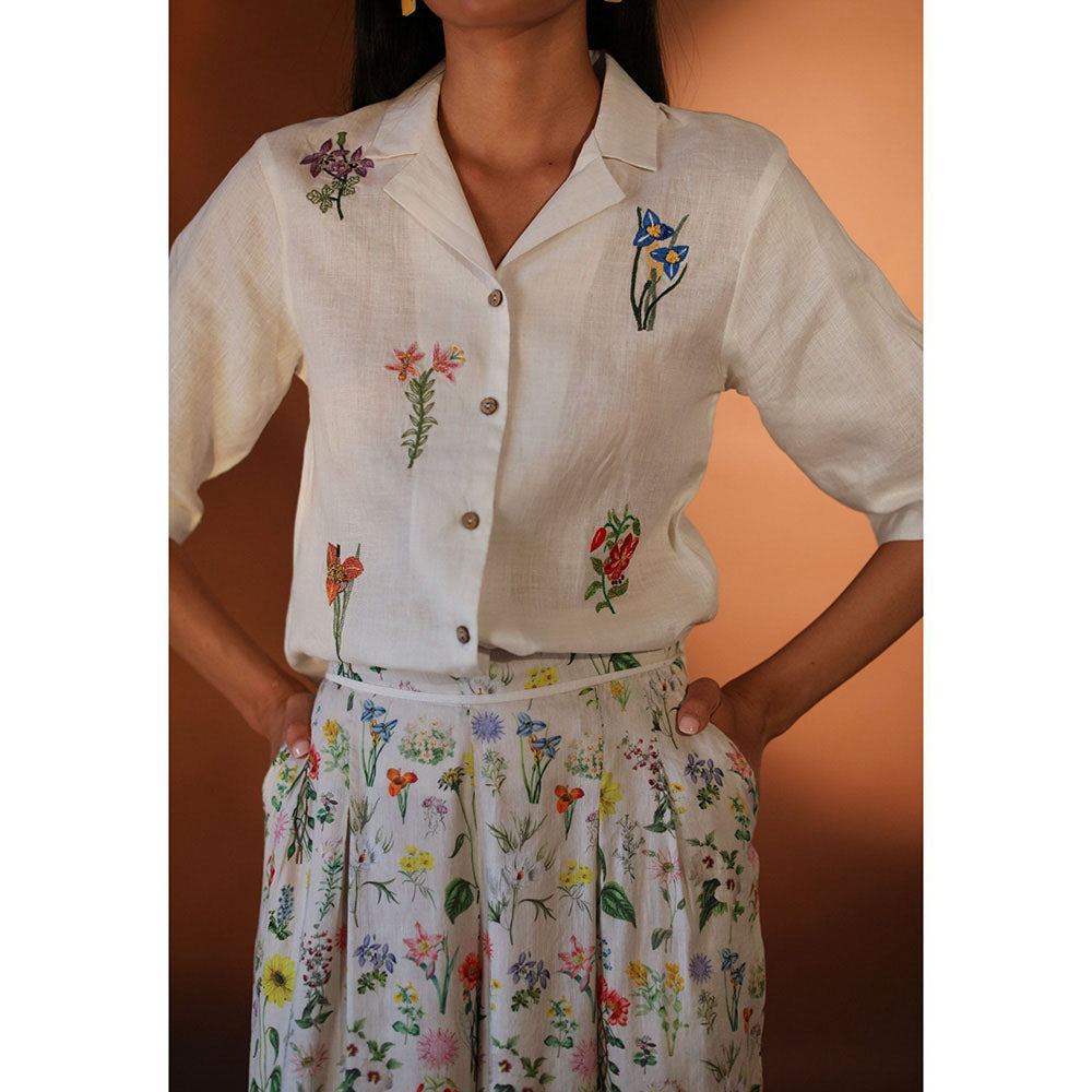 Pozruh By Aiman Alpha Shirt White Top