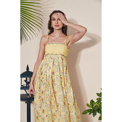 Pozruh By Aiman Elvira Printed Maxi Dress