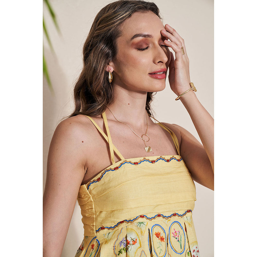 Pozruh By Aiman Elvira Printed Maxi Dress