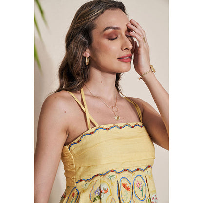 Pozruh By Aiman Elvira Printed Maxi Dress