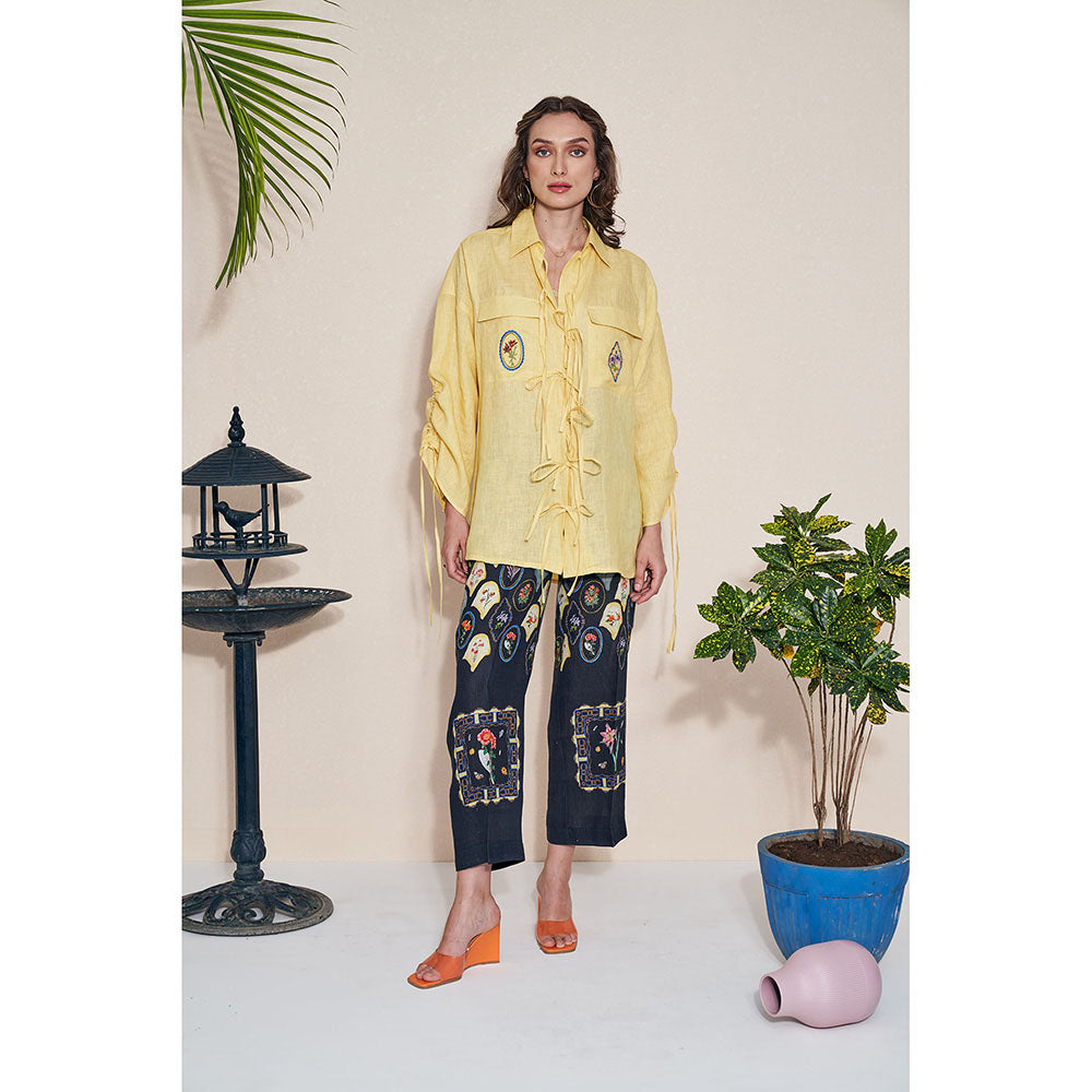 Pozruh By Aiman Raven Printed Pants