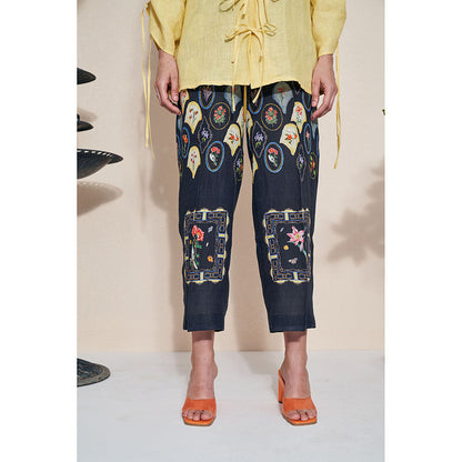 Pozruh By Aiman Raven Printed Pants