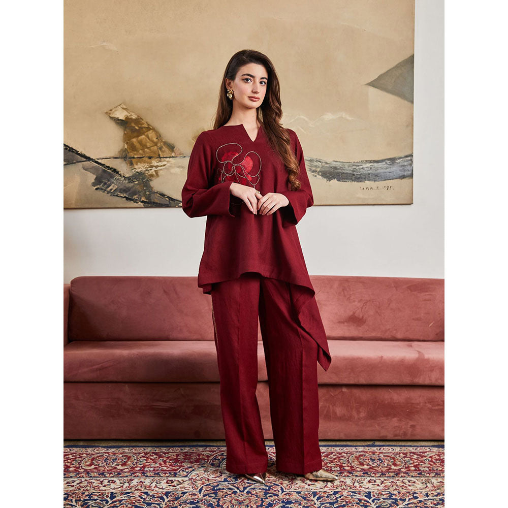 Pozruh By Aiman Saffron Co-Ord (Set of 2)