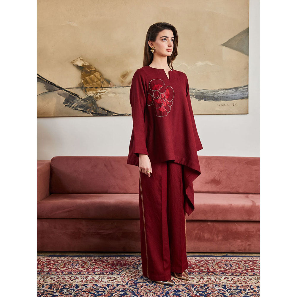 Pozruh By Aiman Saffron Co-Ord (Set of 2)
