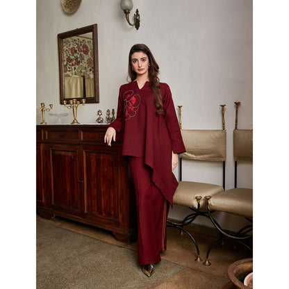 Pozruh By Aiman Saffron Co-Ord (Set of 2)
