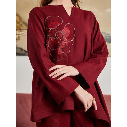 Pozruh By Aiman Saffron Asymmetric Top