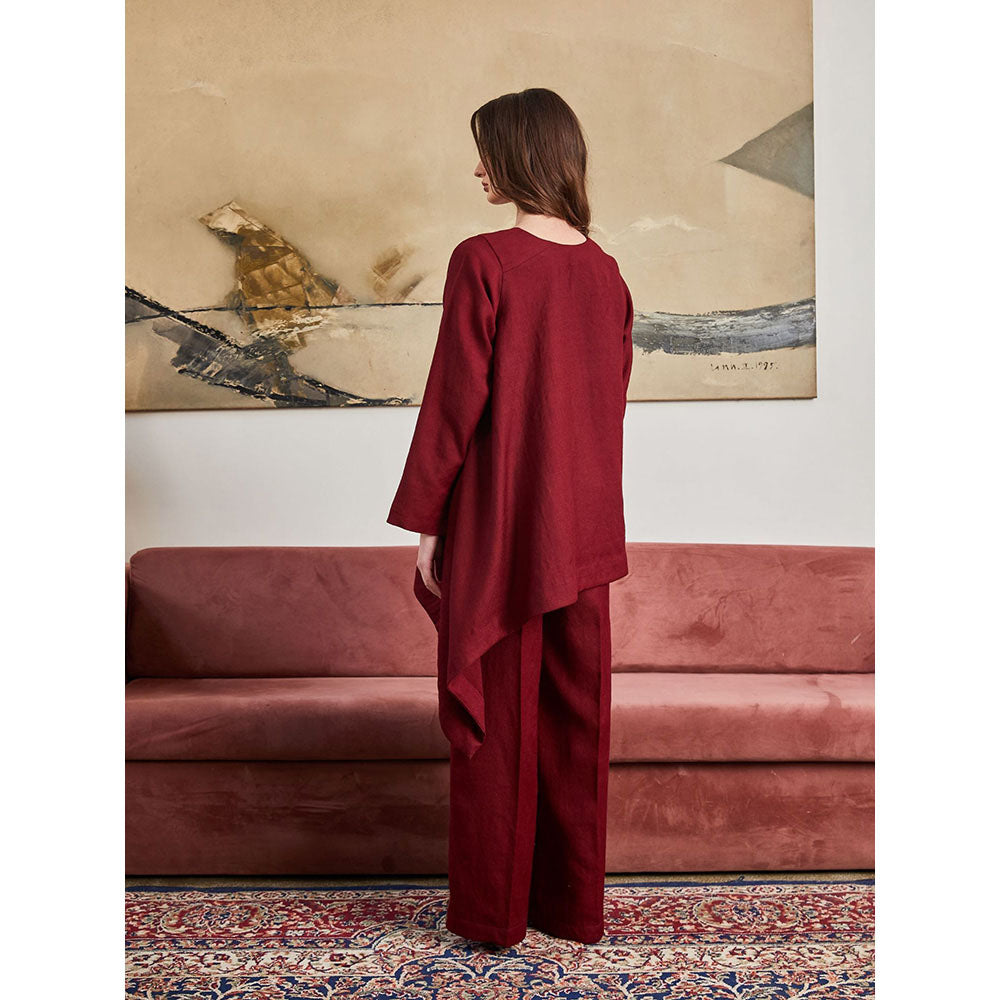 Pozruh By Aiman Saffron Asymmetric Top