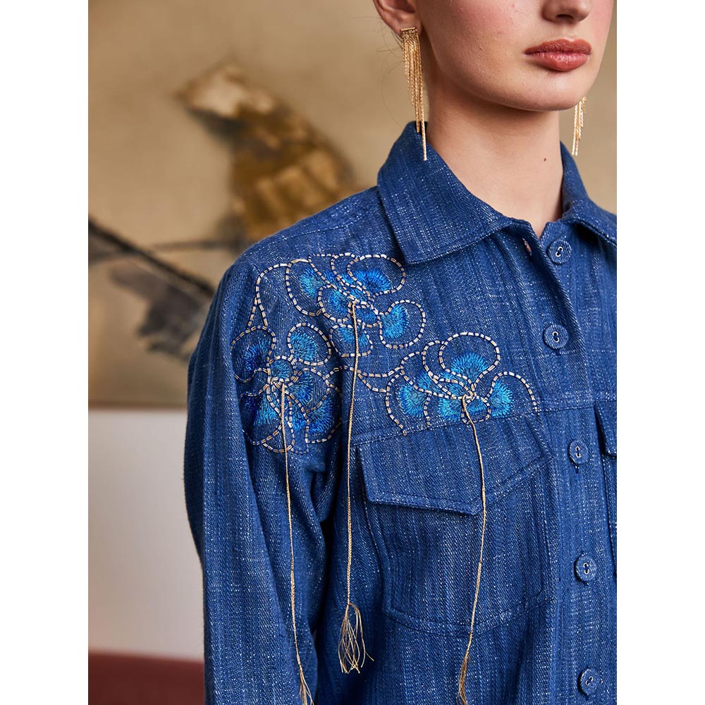 Pozruh By Aiman Nebraska Denim Shirt