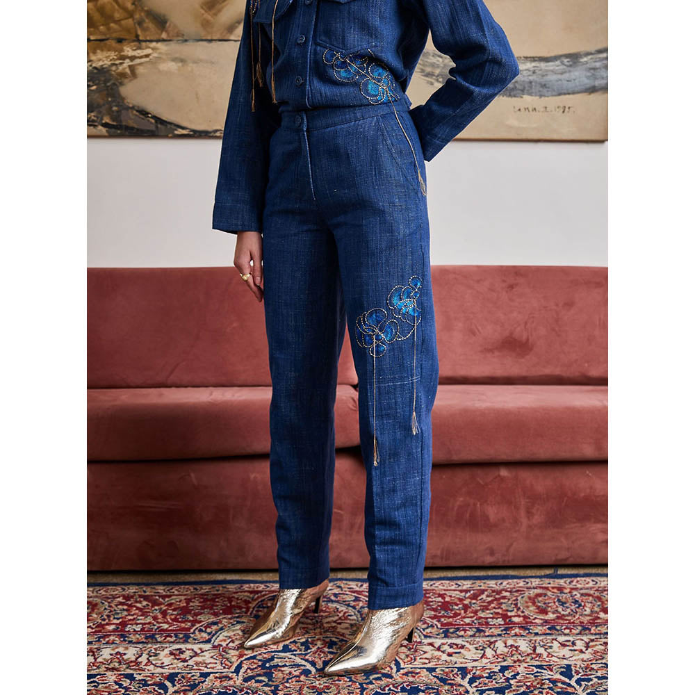 Pozruh By Aiman Nebraska Tapered Denim Pants