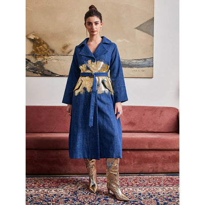 Pozruh By Aiman Blaze Denim Trench (Set of 2)