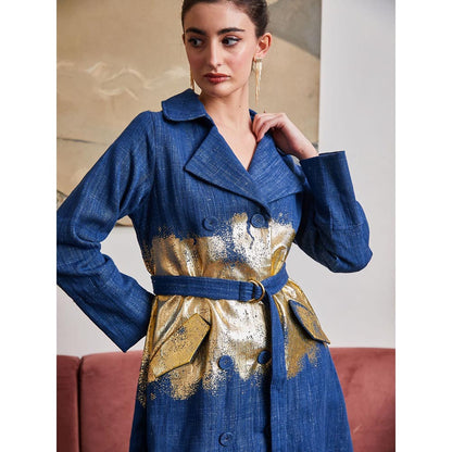 Pozruh By Aiman Blaze Denim Trench (Set of 2)