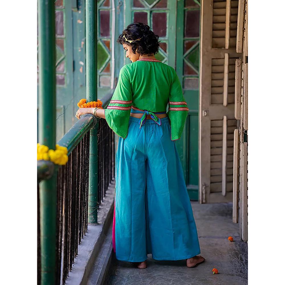 PRATHAA Ehsaas Saanand Colorblock Stitched Blouse