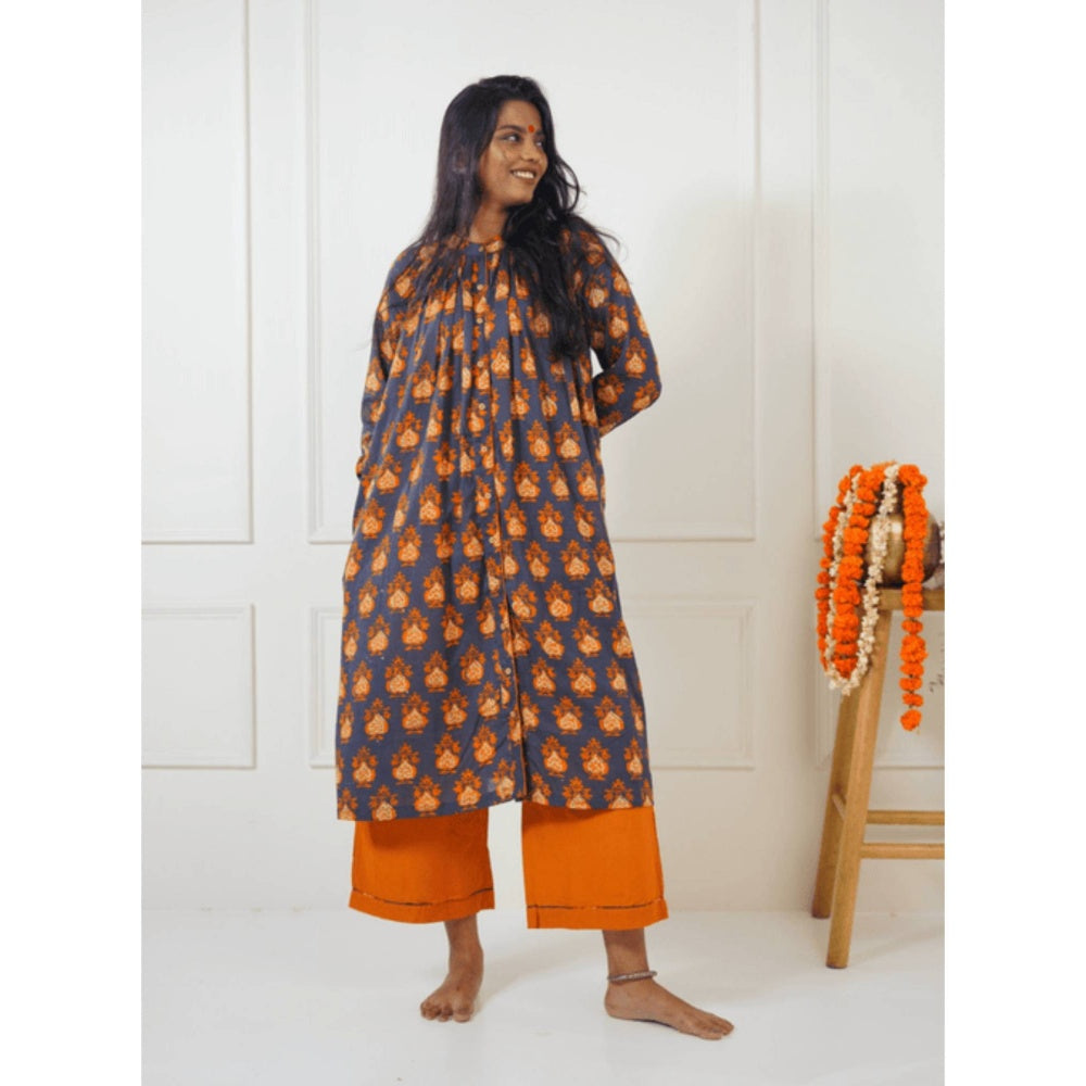 PRATHAA Taal Kosha Batik Printed Kurta and Straight Pants