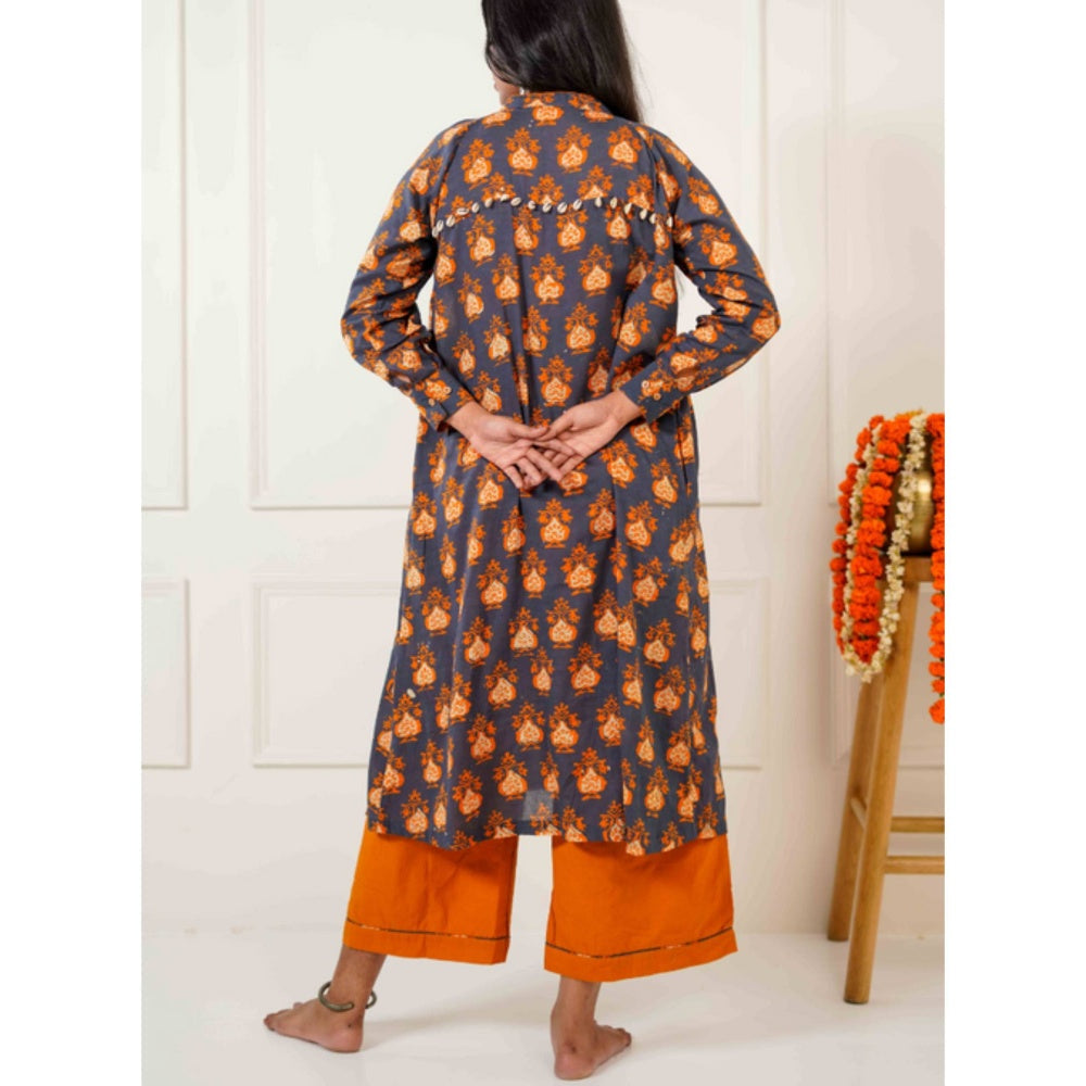 PRATHAA Taal Kosha Batik Printed Kurta and Straight Pants
