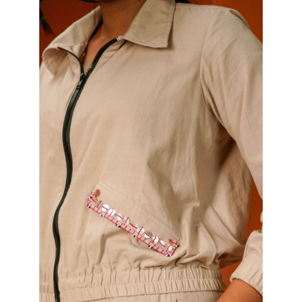 PRATHAA Taal Raga Set - Printed Dress and Jacket