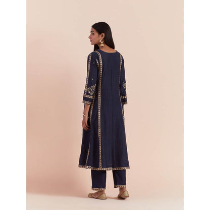 Priya Chaudhary Blue Soft Chanderi Kurta
