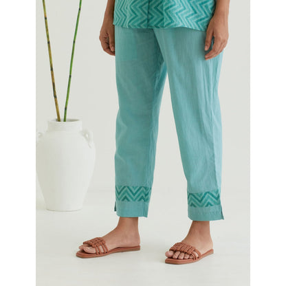 Priya Chaudhary Green Printed Co-Ord (Set of 2)