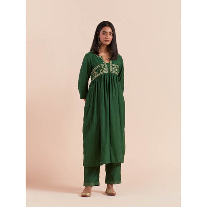Priya Chaudhary Green Anarkali Kurta