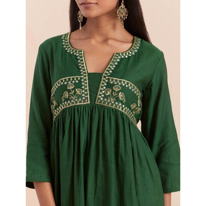 Priya Chaudhary Green Anarkali Kurta